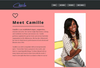 Client: Simply Camille<br/>Project: simplycamille.com<br/>Wordpress, Single Page Design, Portfolio, Gallery, Responsive Design