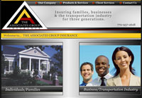 Client: The Associates Insurance Group<br/>Project: www.taglg.com<br/>Tools: xhtml, css, flash, php, photoshop