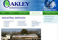 Client: Oakley Industrial Services<br/>Project: www.oakleyindustrialservices.com<br/>Tools: xhtml, css, Flash, Photoshop